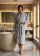 Халат флісовий М.Ф-002 ШАЛЬ Сірий 44-46 - изображение 5