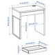 Письмовий стіл, білий, 73x50 см IKEA MICKE 302.130.76 - зображення 3