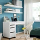 Письмовий стіл, білий, 73x50 см IKEA MICKE 302.130.76 - зображення 2