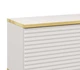 Комод Perfect Home Оро/Oro K160 MDF 3-дверний із золотими ніжками Білий - зображення 5