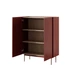 Комод высокий Perfect Home Колор / Color KD97 2-дверный Керамик ред - изображение 2
