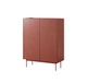 Комод высокий Perfect Home Колор / Color KD97 2-дверный Керамик ред - изображение 5