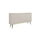 Комод Perfect Home Оро/Oro K160 MDF 3-дверний з чорними ніжками Бежевий - зображення 3