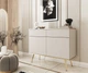 Комод Perfect Home Оро/Oro KSZ107 2-дверний з 2 ящиками та золотими ніжками Бежевий - зображення 1