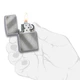 Запальничка Zippo Reg Diagonal Weave Хромированный Металл (28182) - зображення 4