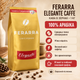 Зернова кава Ferarra Elegante Caffe Premium 1 кг арабіка 100% бленд кава для еспресо кавомашини середньо темне обсмаження м'яка міцність високий вміст кофеїну - зображення 1