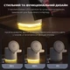 Qi2 Бездротова зарядка док-станція C16, Magsafe магнітна 4в1, для iPhone/Android, смарт годинників, навушників, функція нічника - Білий - зображення 7