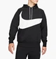 Кофта мужская Nike M Nsw Swoosh Tch Flc Po Hd M Чорний DD8222-010 - изображение 1