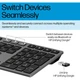 Клавиатура HP 720 Multi-Device Rechargeable Wireless/Bluetooth UA Black (9T5B1AA) - изображение 2