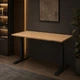 Стіл Space 2 електричним регулюванням висоти Ferrum-decor 75x135x67 Чорний метал ДСП Дуб Артізан 16 мм (SPACE2015) - зображення 3