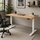 Стол Space 2 электрической регулировкой высоты Ferrum-decor 75x120x67 Белый металл ДСП Дуб Кремона Торро 16 мм (SPACE2029) - изображение 6