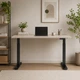 Стіл Space 2 електричним регулюванням висоти Ferrum-decor 75x100x67 Чорний метал ДСП Кашемір 16 мм (SPACE2049) - зображення 5