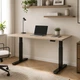 Стіл Space 2 електричним регулюванням висоти Ferrum-decor 75x120x67 Чорний метал ДСП Дуб Сонома 16 мм (SPACE2038) - зображення 7