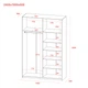 Шкаф купе Doros G-Caiser Антрацит 2 Зеркала / 3 части 160х60х240 (42005409) (DRS-012242) - изображение 7