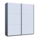 Шкаф купе Doros G-Caiser Антрацит / Белый 2 ДСП / 3 части 220х60х240 (42005416) (DRS-012249) - изображение 4