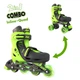 Роликові ковзани Neon Combo Skates Toxic Green Inline & Quad 2 в 1, р. 30-33 ,NT09G4 - зображення 1