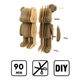 Картонный конструктор Cartonic 3D Puzzle Arty Bear - изображение 6