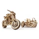 Механический 3D пазл Ukrainian Gears Мотоцикл Scramber с коляской, 70137 - изображение 5