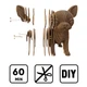 Картонный конструктор Cartonic 3D Puzzle Chihuahua Puppy, CARTMNCHIHU - изображение 5
