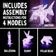 3D пазл Kosmos Creatto Unicorn 141 эл ,3539 - изображение 3