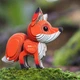 Сборная 3D модель Eugy Красная лисица, XEG-072 - изображение 7
