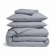 Евро постель из вареного хлопка DENIM STRIPE CS1 5266125 - изображение 1
