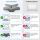 Анатомічна подушка ErgoSleep pillow-04 з ефектом пам’яті, двостороння висота, Ice-Silk наволочка, підтримка шиї, плечей та рук для комфортного сну - зображення 3