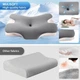 Анатомічна подушка ErgoSleep pillow-04 з ефектом пам’яті, двостороння висота, Ice-Silk наволочка, підтримка шиї, плечей та рук для комфортного сну - зображення 4