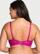 Бюстгальтер Victoria's Secret (28698755854) Sexy Tee Sheer Heritage Stripe Wireless Push-Up Bra 70C фуксія - зображення 2