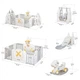 Детский манеж Mealux трансформер 4 в 1 (KD-C051 Grey/White) Mealux KD-C051 Grey/White 1070950 - изображение 6
