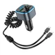 Автомобільний адаптер ФМ передавач HOCO E74 Energy car BT FM transmitter - зображення 1