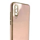Чехол для Xiaomi Mi 9 Lite пудровый глянцевый с золотой окантовкой (золотой кант, защита камеры) - изображение 3