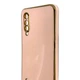 Чехол для Xiaomi Mi 9 Lite пудровый глянцевый с золотой окантовкой (золотой кант, защита камеры) - изображение 4