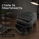 Чоловіча шкіряна сумка-барсетка з ручкою 27×23×9 / месенджер через плече для телефона Qvant (0085) - Чорна - зображення 6