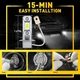 LED Лампи Auxito H3 6000K з системою Canbus для авто, комплект - зображення 4