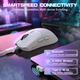 Мишка Attack Shark X1 Wireless/Bluetooth 40000dpi. (PAW3395PRO) 6кн. White (X1W_AS) - изображение 6