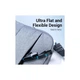 Патч-корд 1м, UTP cat 6 RJ-45 flat black Vention (IBJBF) - зображення 4
