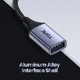 OTG кабель-переходник TOPK A10 с Type-C на USB 2.0, серый - изображение 6