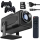 Смарт проектор с 2 джойстиками и пультом, 4K, HCS350 PRO / Игровой проектор для дома / Мультимедийный проектор - изображение 1
