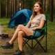 Стул туристический складной до 100 кг, с чехлом, Зеленое - изображение 5