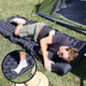 Надувной туристический коврик каремат (188х58х6 см) Outdoor Sleeping Black - изображение 2