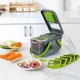 Овощерезка мультислайсер AND1536 Vegetable Cutter • Ручной измельчитель для овощей, фруктов, салатов и домашней нарезки 57952 - изображение 6