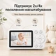 Відеоняня 2,8 дюйма РК-дисплей Full HD CMOS-датчик з нічним баченням та двостороннім зв'язком, колискові, вимір температури, датчик плачу Happy Baby С3 white - зображення 3