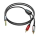 Аудиокабель-адаптер ZHENWEI ZW-YPX180 Jack 6.3 мм — 2×RCA 10 м - изображение 1
