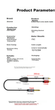 Аудиокабель-адаптер ZHENWEI ZW-YPX180 Jack 6.3 мм — 2×RCA 10 м - изображение 8