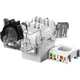Модуль AMPCOM AMC6A228WT Keystone RJ-45 UTP Cat 6a безінструментальний на 2 порти Золотисто-білий - зображення 2