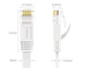 Патч-корд Ugreen 45465 Cat 6 плоский 30 м Сіро-білий - зображення 9