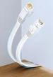 Патч-корд Ugreen 45465 Cat 6 плоский 30 м Сіро-білий - зображення 11