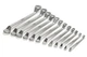 Ключі накидні MASTERTOOL SATIN FINISH набір 12 шт (6–25/27/28/30/32 мм) CrV DIN 838 72-3112 - зображення 2
