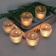 Подсвечники для чайных свечей Vohocandle ребристые стеклянные прозрачные 12 шт 5.5×6.5 см - изображение 6